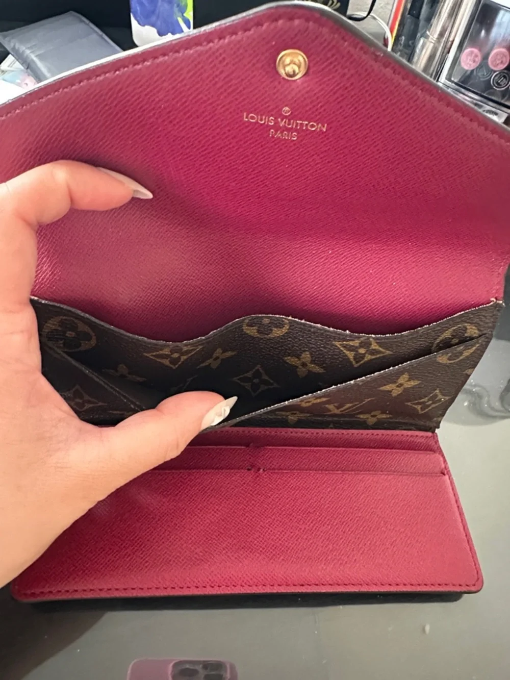 Louis Vuitton Brown and tan wallet